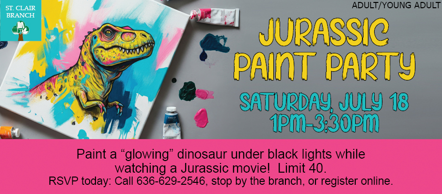 SC-Jurassic Paint Party-Banner