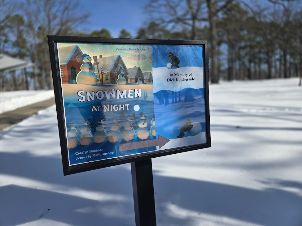 image of first sign of Storywalk in Owensville