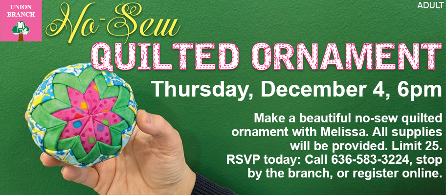 UN-Banner-No Sew Quilted Ornament