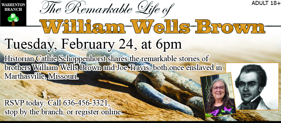 WR-Remarkable Life of William Wells Brown-Banner