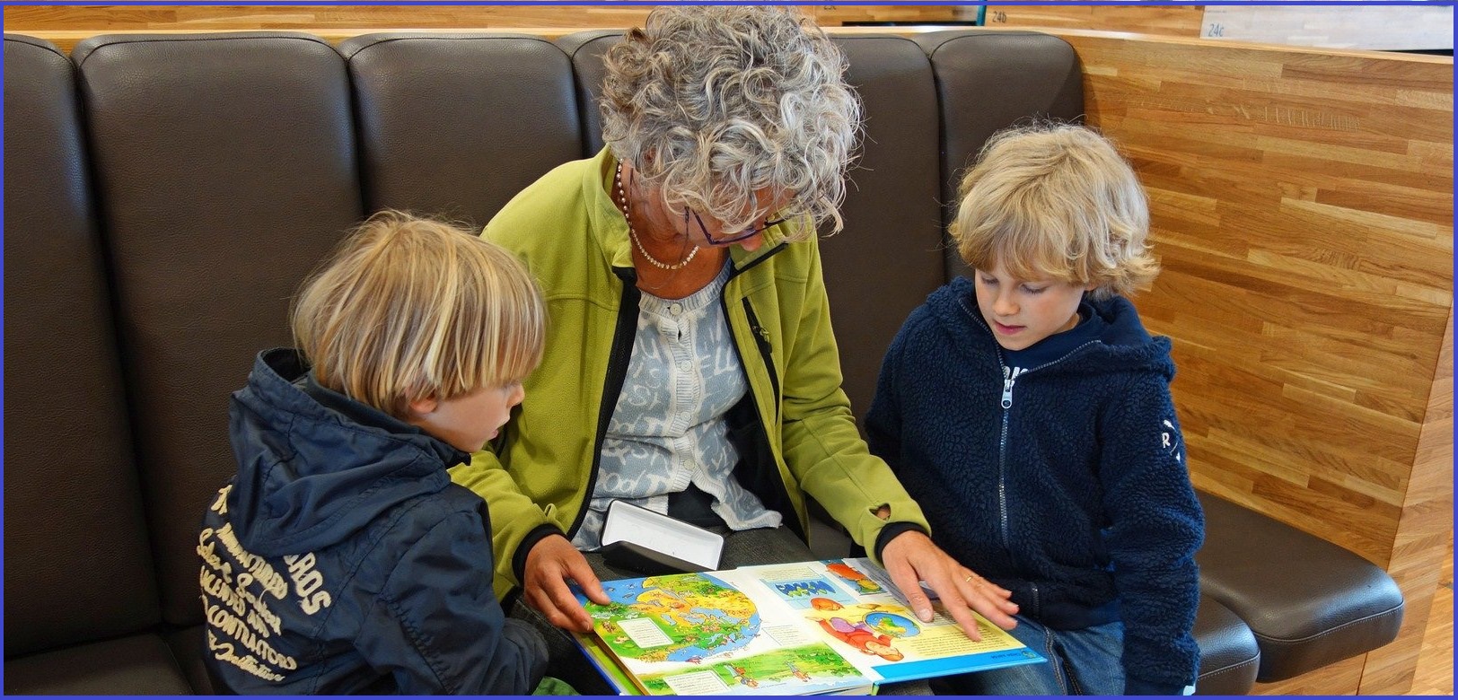 Reading at the library